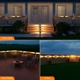 thumbnail image 5 of Yinghao 12 Pack Solar Powered Stair Lights Outdoor Waterproof Lamp for Deck Step Safety Outside Decorative LED for BackYard, Porch Step, Walkway, Garden, Pool, Easy Installation & Enhanced Ambiance, 5 of 9