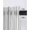 thumbnail image 6 of Black White Striped Tier Curtains 24 Inch Length, Sheer Curtains for Bedroom Living Room Window Modern Farmhouse Geometric Rod Pocket Drapes Kitchen Curtains Small Half Window 27.5"x24" 2 Panels, 6 of 6