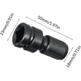 thumbnail image 2 of 2 Pack 1/2" Square to 1/4" Hex Socket Adapter, Quick Release Impact Ratchet Chuck Converter and Screwdriver Bit Holder Socket, 2 of 5