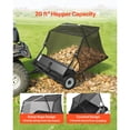 thumbnail image 4 of 48 in Tow Behind Lawn Sweeper 26 cu ft Hopper Pull Behind Yard Sweeper with Adjustable Height Rotating Brush Leaf Grass Debris Collector for Lawn Tractor Garden Farm Efficient Cleaning System, 4 of 8
