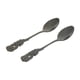 thumbnail image 5 of Paquete de 2 Cucharillas de Pequeñas Doradas Y Plateadas, con de Hojas, de material acero Inoxidable para Postre, Té, Zulema  Cucharas de acero inoxidable, 5 of 8
