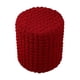 thumbnail image 2 of 2x Fundas Otomanas Redondas Protección Otomana para Sala de Estar Rojo Vino , 2 piezas, 2 of 8