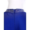 thumbnail image 6 of renvena Men's Long Sleeve Latin Dance Leotard Shirt Sparkling Salsa Samba Latin Jazz Dancewear Blue S, 6 of 7