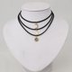 thumbnail image 2 of 3pcs Chokers cortos Mujeres Estrellas Sol Chokers Neck Moon Collar Collar, 2 of 4