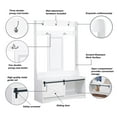 thumbnail image 6 of Sanit Birch Hawksbury Transitional Particle Board White Hall Tree & Shoe Bench, 6 of 7