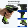 thumbnail image 2 of Eyoyo 2D QR Scanner de Codes-Barres Industriel avec Support de Charge Sans Fil, Robuste & Étanche IP65 Lecteur de Codes-Barres Bluetooth & Sans Fil & Mains Libres USB pour, 2 of 9