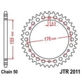 thumbnail image 5 of Front & Rear Sproket Kit for TRIUMPH T595 Daytona 97-98 JT Sprockets, 5 of 7