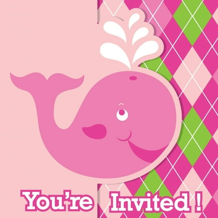 Ocean Preppy Girl Party Invitations