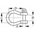 thumbnail image 2 of Captive Bow Shackle Ss 5/16 - Seadog Line, 2 of 3