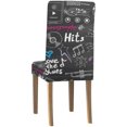 thumbnail image 4 of ABPHQTO Funda protectora para silla elástica con diseño de garabato de instrumento musical, funda protectora para asiento para comedor, Hotel, fiesta de boda, juego de 4, 4 of 4