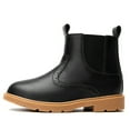 thumbnail image 2 of DADAWEN Boy's Ankle Boots Side Zipper Waterproof Chelsea Boots Black 4 M Big Kid, 2 of 5