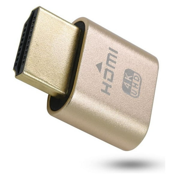 4K HDMI Dummy Plug - High Resolution Virtual Monitor Display Emulator, New Generation Headless Display Adapter Supports up to 3840x2160@60Hz, 1080@120Hz DVI EDID Emulator
