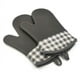 thumbnail image 1 of Manoplas de cocina resistentes al calor de silicona, guantes para horno, soporte para ollas, guantes aislantes, manopla gruesa para horno de cocina para barbacoa, guantes profesionales de cocina, 1 par (gris) oso de fresa Electrónica, 1 of 5