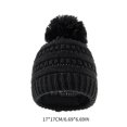 thumbnail image 4 of Gorro cálido de invierno para bebé recién nacido, gorro tejido a prueba de viento para niños y niñas, bufanda para niños Sombrero negro Hugo Niños de punto sombrero y bufanda, 4 of 4