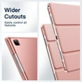 thumbnail image 7 of JETech Case for Samsung Galaxy Tab A7 10.4-Inch 2020 (SM-T500/T505/T507), NOT for Tab A7 Lite, Slim Translucent Back Tri-Fold Folio Stand Protective Tablet Cover, Auto Wake/Sleep (Rose Gold), 7 of 7