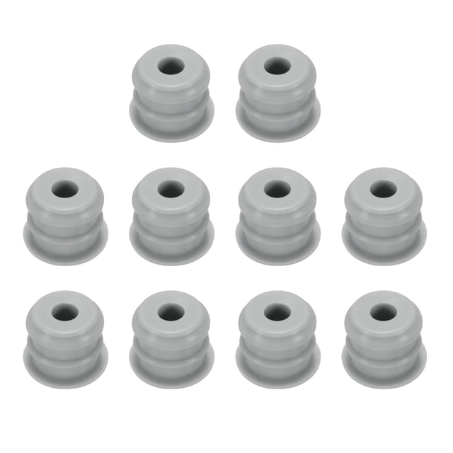 Unique Bargains 10pcs Hole Plug 5/16 Inch (7.6mm) Button Plugs Fit for 6.5-7mm Hole, Waterproof Plug Tube Plug, Grey