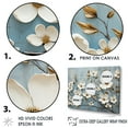 thumbnail image 3 of Designart "Escaping Among White Dogwood Blossoms IV" Dogwood Floater Framed Wall Art Living Room, 3 of 5