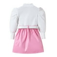 thumbnail image 6 of NIEWTR Baby Girl Fall Winter Outfits Contrast Color Candy Color Block Long Sleeve Sweatshirt Pants or Skirt Girls Sweatsuit Fall Clothes, 6 of 8