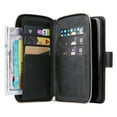thumbnail image 2 of Allytech Samsung Galaxy S23 Wallet Case with 9 Card Slots & Zipper Pouch for Women Men, Magnetic Closure Kickstand Durable PU Leather Wristlet Strap Folio Flip Luxury Cover - Black, 2 of 8