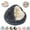 Black, variant on Cozy Cocoon Pet Bed for Dogs and Cats, Covered Cave Pet Bed with Plush Hooded Design, Warm Cozy Nest Bed for All Dogs and Indoor Pets