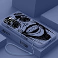 thumbnail image 3 of Funda de teléfono con nivelación individual para Apple, carcasa con cuerda izquierda líquida para iPhone 15, 14, 13, 12, 11 Pro Max Plus, 8, 7, SE, 3 of 5