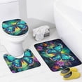 thumbnail image 4 of Wildflowers Butterfly Shower Curtain Sets with Rugs 4 Piece Rustic, 4 of 8