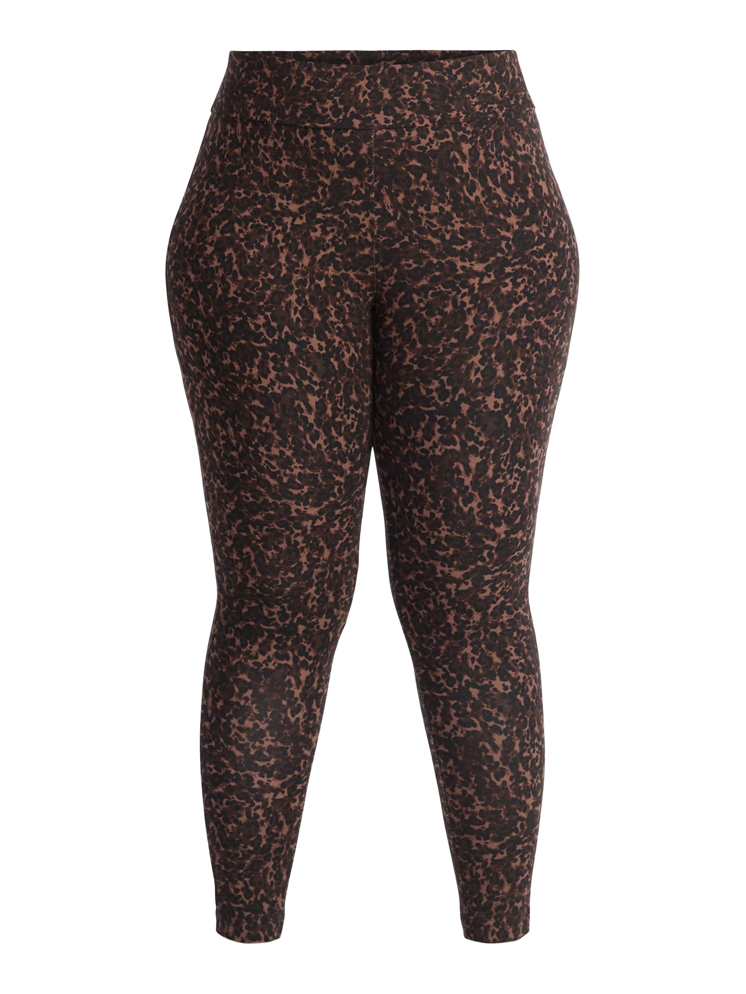 Terra & Sky Women's Plus High Waist Full Length Leggings, Sizes 0X-5X