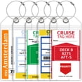 thumbnail image 1 of Paquete de 5 portaetiquetas de equipaje Cruise para Carnival, NCL y Princess, 1 of 7