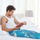 thumbnail image 5 of Balery Heart Shaped Cloud Pantalones de pijama para hombre, pijama ultraligero, pantalón de descanso-XX-Large, 5 of 6