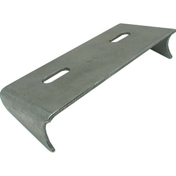 Allstar Performance ALL38072 Transmission Mount Bracket - Weld-On - 1 x 7/16 in Slots - 1/8 in Thick - Steel - Natural - Each