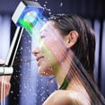 thumbnail image 6 of Hovmgk LED Color Changing Shower Head, Water Saving Handheld Shower, Temperature-Controlled LED Lights, High Water Pressure, Easy to Install, Ideal for Dry Skin & Hair, Silver, 6 of 7