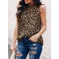 thumbnail image 2 of HOTAPEI Tank Tops for Women Halter Neck Leopard Print Sleeveless Shirts Summer Casual Tank Top Blouse, 2 of 5