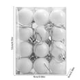 thumbnail image 6 of NWQKYZGH 24PCS Shatterproof Plastic Christmas Baubles Matte Shiny Glitter Hanging Ornament Balls for Indoor Outdoor Xmas Tree Holiday Festival Decor -1.2IN, 6 of 6