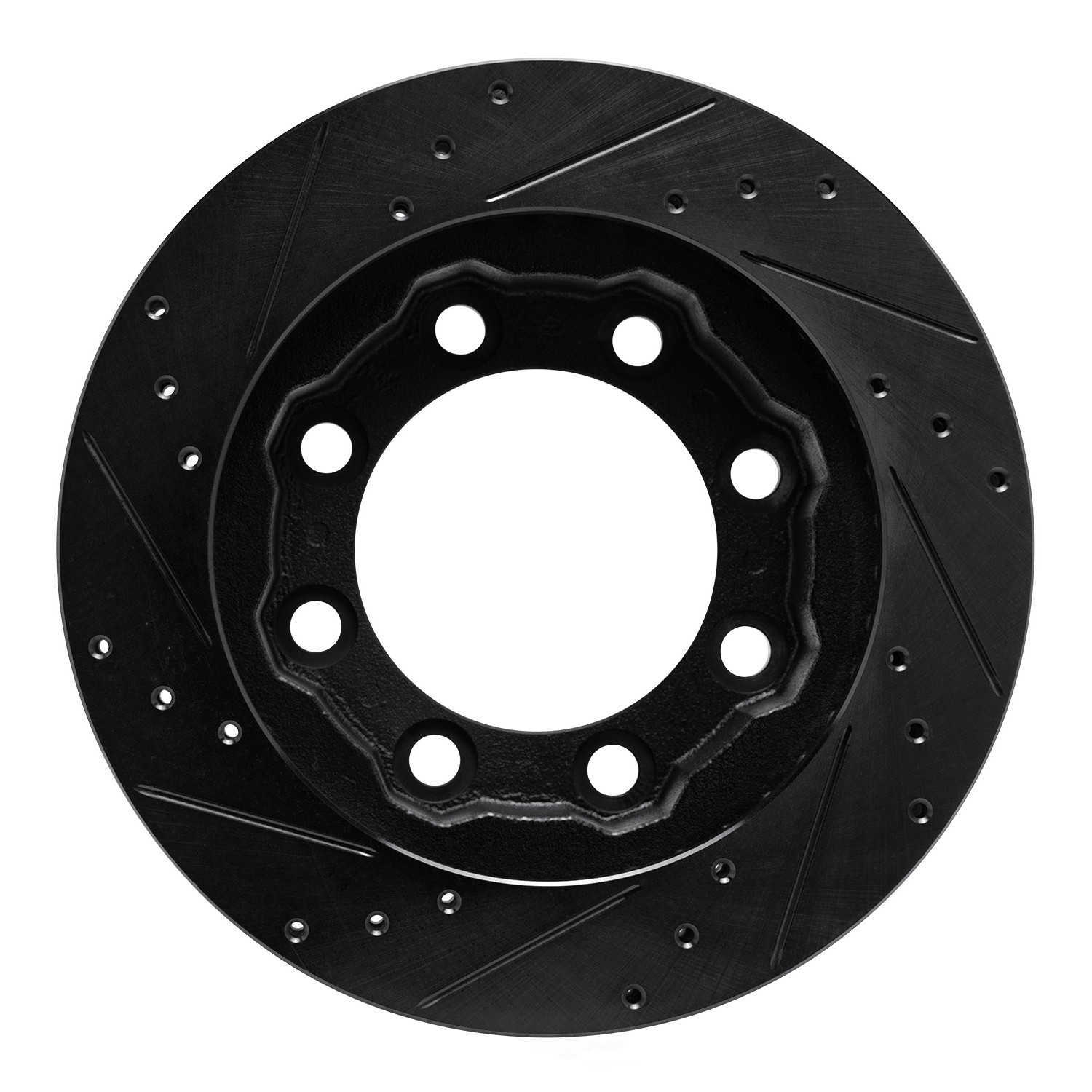 Dynamic Friction Company 633-40051R DFC Brake Rotor - Drilled And Slotted - Black