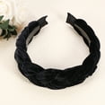 thumbnail image 7 of Solid Wide Headbands Non-slip Fashion Black Hair Hoop 1.18inch Wide for Girl Women, 7 of 7