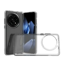 CoverON For OnePlus 13 Case, Hybrid Slim fit Hard Back TPU Rim Phone Rigid Cover, Clear with Chrome Buttons