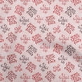 thumbnail image 1 of oneOone Velvet Light Pink Fabric Text Craft Projects Decor Fabric Printed By The Yard 58 Inch Wide, 1 of 5