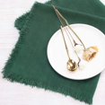 thumbnail image 2 of HOMEIORA 4 Pack Cloth Napkins, Cotton Linen Dinner Napkins, 18" x 18" Napkins Cloth Washable, Soft, Durable, Absorbent - Dark Green, 2 of 4