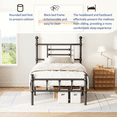 thumbnail image 7 of Woozuro Twin Size Bed Frame with Headboard/Footboard, 14 Inch Metal Platform Bed Frame, Easy Assembly, 7 of 7