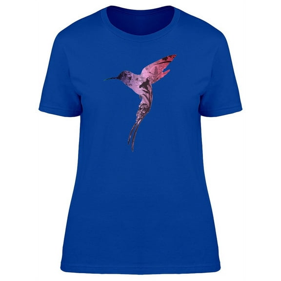 Silhouette Of Hummingbird T-Shirt Women -Image by Shutterstock, Female Small