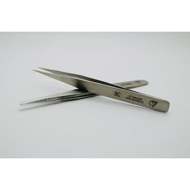 Diamond star Tweezers #3C Stainless Steel Non Magnetic. Hand made