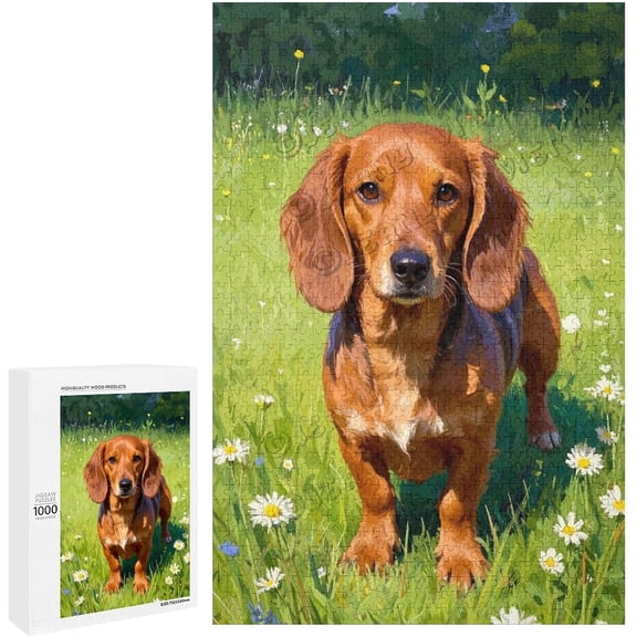 500 Piece Dachshund Dog Themed Puzzle – Ideal for Family Game Night