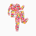thumbnail image 1 of PatPat Pijamas de bambú para bebés y niños pequeños con estampado infantil (conjunto de 2 piezas apretadas), 1 of 3