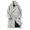 Light Green, variant on Aihuaihua Men's Trench Coat with Two Piece Lapel Collar Warm Woolen Blend Overcoat for Fall Winter Black XXL