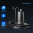 thumbnail image 3 of Water-Rebirth Automatic On Off Submersible Pool Cover Sump Pump PP2500 2500 GPH 0.3 HP 1-Count, 3 of 6