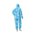 thumbnail image 3 of Unisex Adult Onesie Pajamas Cute Thickened Couples Fleece Fuzzy Long Sleeve Zip up Sleepwear Jumpsuit Matching Pjs Loungewear Sky Blue M, 3 of 3