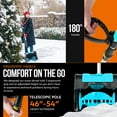 SuperHandy Portable Electric Snow Thrower & Shovel (Upgraded) 20V 4Ah Cordless Battery System
