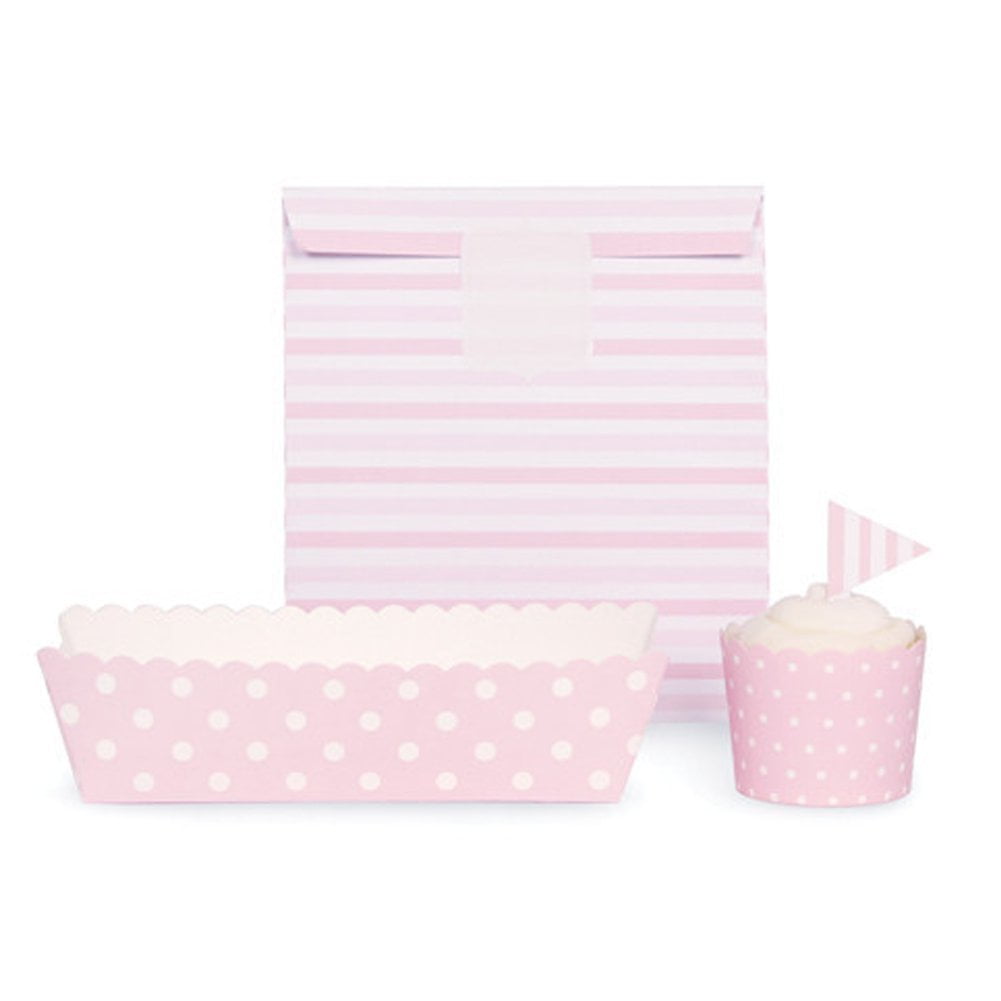 Paper Eskimo Party Decoration Kit, Pink Speckle