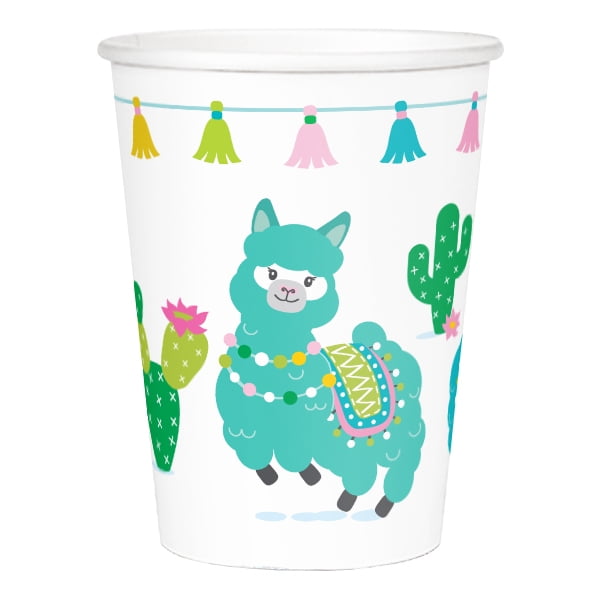 Alpaca Llama Paper 9oz Cups 24ct Walmart Com Walmart Com