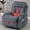 Massage Recliner Blue, variant on WENTUM Swinging recliner massage heated sofa, with USB and 2 cup holders in side pockets, Grey